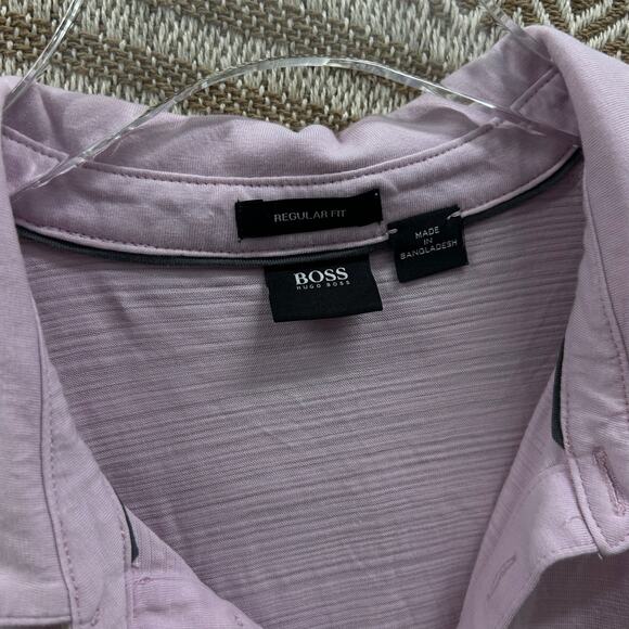 Boss Hugo Boss Regular Fit Collared Short Sleeve Button Placket Polo Shirt XXL - Picture 2 of 7